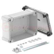 Распределительная коробка X25C, IP 67, 286x202x126 мм,сплошная стенка, прозрачная крышка, DIN-рейка Распределительная коробка X25C, IP 67, 286x202x126 мм,сплошная стенка, прозрачная крышка, DIN-рейка