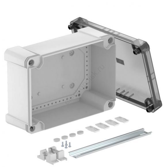 Распределительная коробка X25C, IP 67, 286x202x126 мм,сплошная стенка, прозрачная крышка, DIN-рейка (2005572)