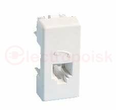 Розетка телефонная RJ-11, S27, сл.кость