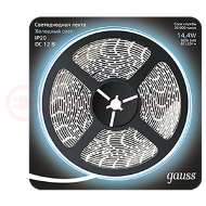 Лента светодиодная LED 5050/60-SMD 14.4W 12V DC холодный белый 5м Лента светодиодная LED 5050/60-SMD 14.4W 12V DC холодный белый 5м