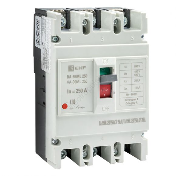 Автоматический выключатель ВА-99М 250/250А 3P 20кА Basic