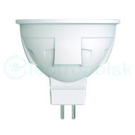 LED-JCDR 6W/WW/GU5.3/FR/DIM PLP01WH Лампа светодиодная, диммируемая. Форма «JCDR», матовая. Серия ЯРКАЯ. Теплый белый свет (3000K). Картон. ТМ Uniel LED-JCDR 6W/WW/GU5.3/FR/DIM PLP01WH Лампа светодиодная, диммируемая. Форма «JCDR», матовая. Серия ЯРКАЯ. Теплый белый свет (3000K). Картон. ТМ Uniel