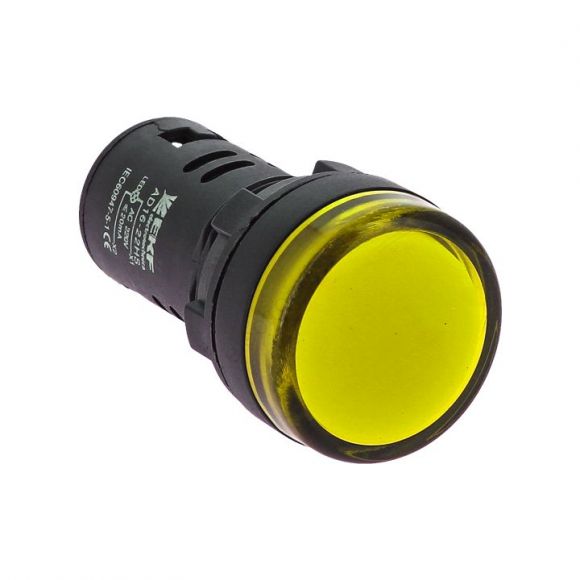 Лампа AD16-22HS LED матрица 22мм жёлтый 