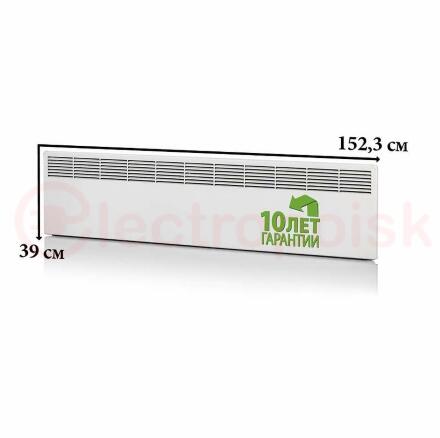 Конвектор 2000W с механическим термостатом IP21 389мм