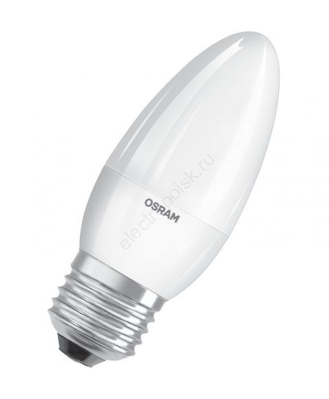 Лампа светодиодная LED 10 Вт E27 3000К 800Лм свеча 220 В (замена 75Вт) OSRAM (4058075579538)