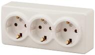 Розетка 3х2P+E Schuko, 16A-250В, ОУ, Эра Эксперт, сл.кость, 11-2208-02 Розетка 3х2P+E Schuko, 16A-250В, ОУ, Эра Эксперт, сл.кость, 11-2208-02