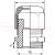 Ввод кабельный IP68 ISO12 5шт