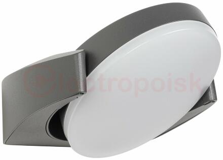Светильник LGD-EYE-WALL-6W Warm3000 (GR, 117 deg, 230V) (ARL, IP54 Металл, 3 года)