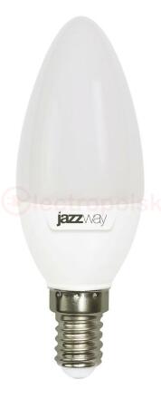 Лампа светодиодная LED 11Вт 230Вт E14 теплый матовый свеча Jazzway