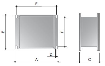 Коробка ответвительная 154х129х58мм IP66 RAL9006 алюминиевая