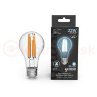 Лампа светодиодная LED 22Вт 2100Лм 4100К белая Е27 А70 Filament Gauss Лампа светодиодная LED 22Вт 2100Лм 4100К белая Е27 А70 Filament Gauss