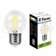 Лампа светодиодная LED 7вт Е27 белый шар FILAMENT Лампа светодиодная LED 7вт Е27 белый шар FILAMENT