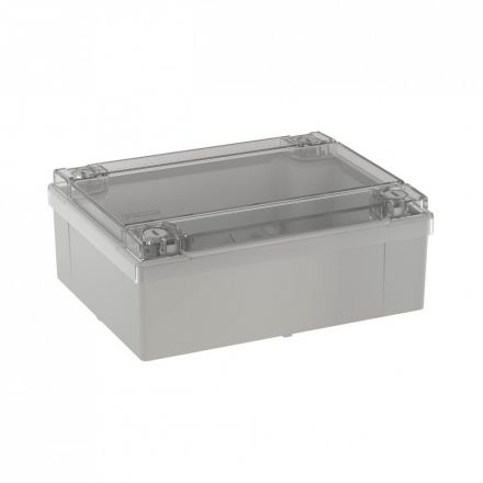 Коробка распределительная с гладкими стенками прозрачная IP56 150х110х70мм