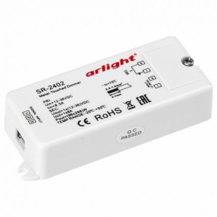 Диммер SR-2402 (12-36V, 96-288W, Metal-Touch) (ARL, -)