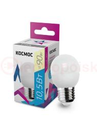 Лампа светодиодная LED 10.5Вт GL45 220В Е27 D45х79 3000K теплый 840 лм Космос Лампа светодиодная LED 10.5Вт GL45 220В Е27 D45х79 3000K теплый 840 лм Космос