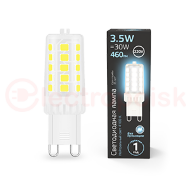 Лампа светодиодная LED 3.5 Вт 460 Лм 4100К белая G9 капсула 220 В керамика Black Gauss Лампа светодиодная LED 3.5 Вт 460 Лм 4100К белая G9 капсула 220 В керамика Black Gauss