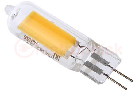 Лампа светодиодная LED 4.5 Вт 400 Лм 4100К белая G4 капсула 220 В стекло Black Gauss Лампа светодиодная LED 4.5 Вт 400 Лм 4100К белая G4 капсула 220 В стекло Black Gauss