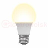 LED-A60-11W/WW/E27/FR/NR Лампа светодиодная. Форма ''A'', матовая. Серия Norma. Теплый белый свет (3000K). Картон. ТМ Volpe'' LED-A60-11W/WW/E27/FR/NR Лампа светодиодная. Форма ''A'', матовая. Серия Norma. Теплый белый свет (3000K). Картон. ТМ Volpe''