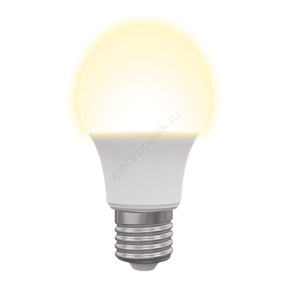 LED-A60-11W/WW/E27/FR/NR Лампа светодиодная. Форма ''A'', матовая. Серия Norma. Теплый белый свет (3000K). Картон. ТМ Volpe''