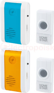 Звонок электрический HomeStar HS-0106WP беспроводной Звонок электрический HomeStar HS-0106WP беспроводной