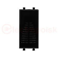 Avanti Звонок ''Черный квадрат'' 220V, 1 модульный Avanti Звонок ''Черный квадрат'' 220V, 1 модульный