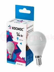 Лампа светодиодная LED 14Вт Шар 220В Е14 D45х80 4500К белый 1260 лм Лампа светодиодная LED 14Вт Шар 220В Е14 D45х80 4500К белый 1260 лм