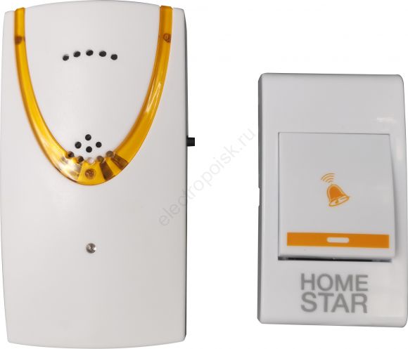 Звонок электрический HomeStar HS-0104 беспроводной (103609)