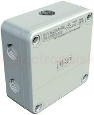 Коробка распределительная B9/T 110x110x50 (Резьба PG) IP67 + 3 сальника Коробка распределительная B9/T 110x110x50 (Резьба PG) IP67 + 3 сальника