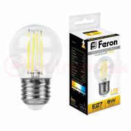 Лампа светодиодная LED 5вт Е27 теплый шар FILAMENT Лампа светодиодная LED 5вт Е27 теплый шар FILAMENT