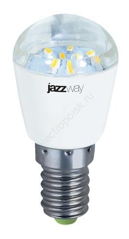 Лампа светодиодная LED 2Вт Т26 Е14 холодный прозрачная (для холодильника)