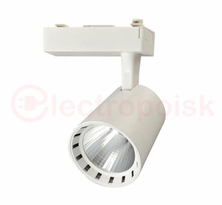 Светильник светодиодный трековый на шинопровод ДПО- 15w 4000K 24° WH (белый) IP40 jazzway