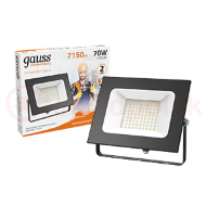 Прожектор светодиодный ДО-70 Вт 7150 Лм 3000К IP65 175-265 В черный LED Elementary Gauss Прожектор светодиодный ДО-70 Вт 7150 Лм 3000К IP65 175-265 В черный LED Elementary Gauss