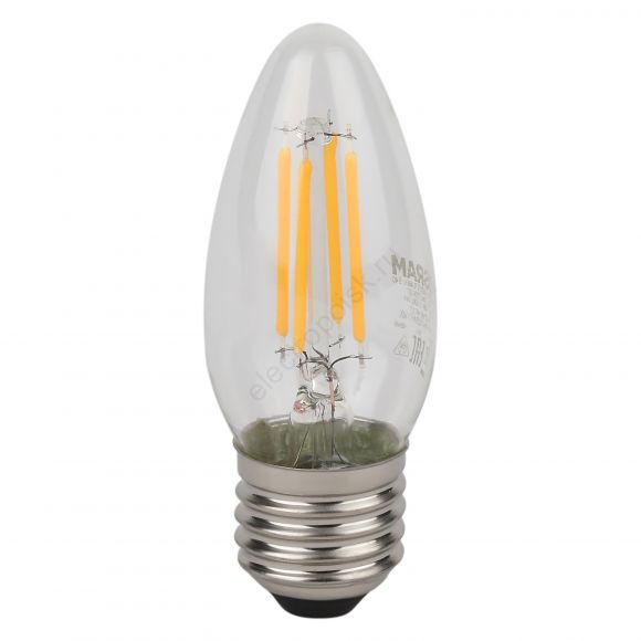 Лампа светодиодная филаментная LED Star Свеча 4Вт (замена 40Вт), 470Лм, 2700К, цоколь E27 OSRAM (4058075687813)