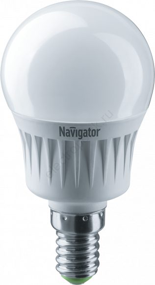 Лампа светодиодная LED 7вт E14 белый шар (18943)