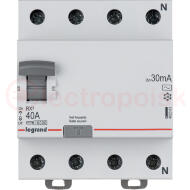 ВДТ RX3 - 4П - 40 А - тип AC - 30 мА - 4 модуля ВДТ RX3 - 4П - 40 А - тип AC - 30 мА - 4 модуля