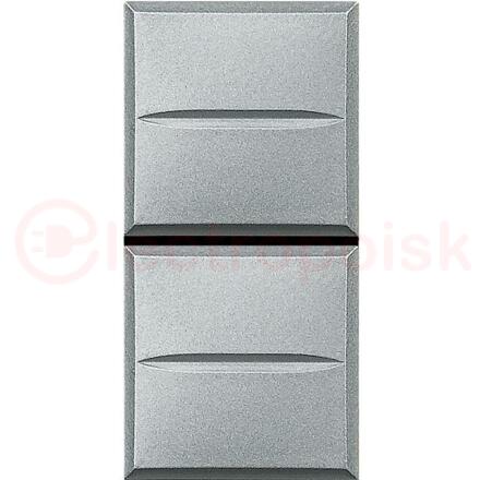 Axolute Кнопка двойная 1Р (NO) + 1Р (NO) 10А 250В~ алюминий