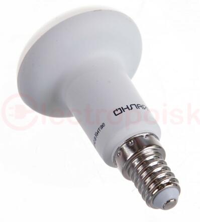 Лампа светодиодная LED зеркальная 5вт E14 R50 теплый ОНЛАЙТ