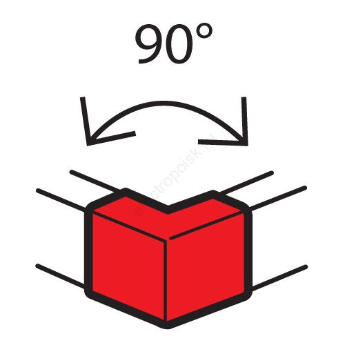 Угол внешний 90° 100х50мм (638012)