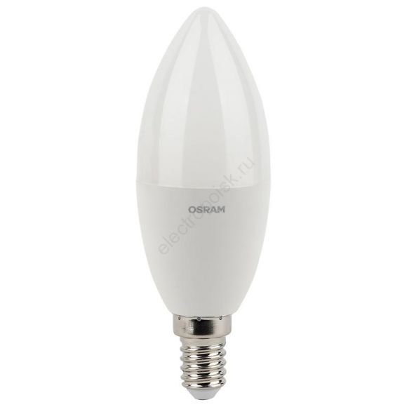 Лампа светодиодная LED Antibacterial Свеча 7,5Вт (замена 75 Вт), 806Лм, 2700 К, цоколь E14 OSRAM (4058075561250)