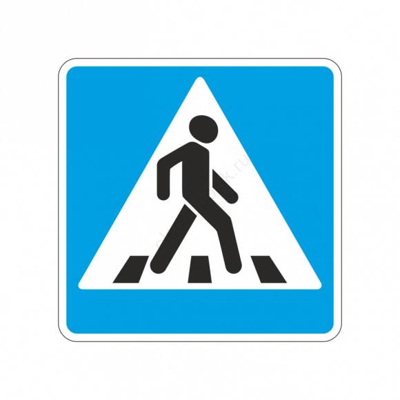 Дорожный знак 5.19.2 "Пешеходный переход" анимационный 900*900 (правый)  Э955490ЕК