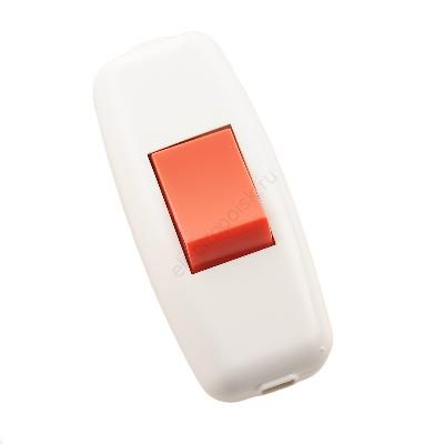 Выключатель навесной белый-красный 715-1101-611