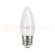 Лампа светодиодная LED 9.5 Вт 950 лм 4100К AC150-265В E27 свеча нейтральный  Black Gauss Лампа светодиодная LED 9.5 Вт 950 лм 4100К AC150-265В E27 свеча нейтральный  Black Gauss
