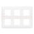 Рамка Mosaic 2x3x2 модуля - белая