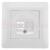 GUSI Ugra механизм розетки  компьютерной RJ45, одинарной, скрытая установка.  Цвет белый.