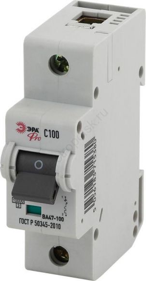 ЭРА Pro Автоматический выключатель NO-901-32 ВА47-100 1P 100А кривая C (12/72/864)