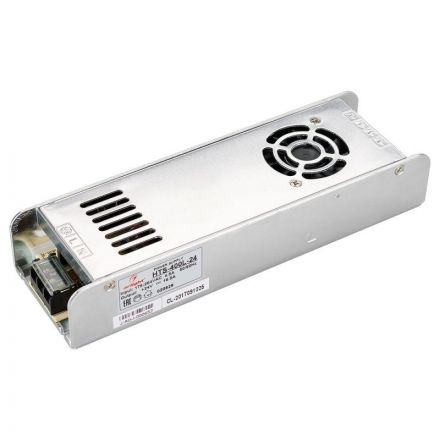 Блок питания HTS-400L-24 (24V, 16.5A, 400W) (ARL, IP20 Сетка, 3 года)