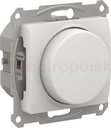 GLOSSA СВЕТОРЕГУЛЯТОР (диммер) поворотно-нажимной, 315Вт, механизм, БЕЛЫЙ