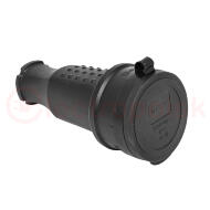Розетка переносная с защитной крышкой каучуковая 380В 3P+PE 32A IP44 EKF PROxima Розетка переносная с защитной крышкой каучуковая 380В 3P+PE 32A IP44 EKF PROxima