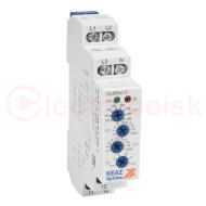 Реле контроля фаз OptiRel D PHS-3-1M-05-PP-2 повышенного/пониженного асимметрии 3Ф 2СО Реле контроля фаз OptiRel D PHS-3-1M-05-PP-2 повышенного/пониженного асимметрии 3Ф 2СО