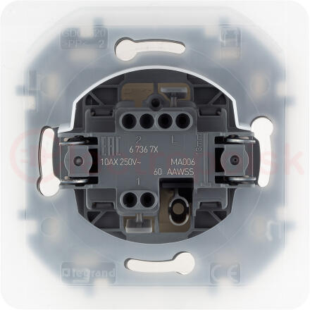 Переключатель IP44 INSPIRIA 10 AX 250 В~ слоновая кость Переключатель IP44 INSPIRIA 10 AX 250 В~ слоновая кость